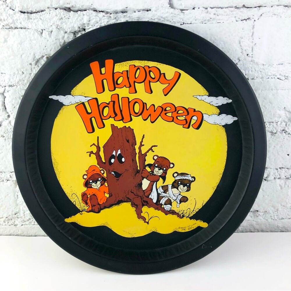 Vintage House of Lloyd Happy Halloween Tin Tray